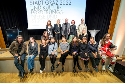 Förderpreisträger:innen und Stipendiat:innen 2023, Kunstpreisträgerin 2022, (c) Foto Fischer