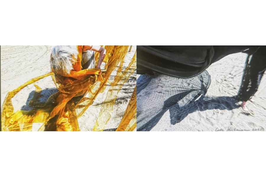 Mensch in Bewegung beim Malen