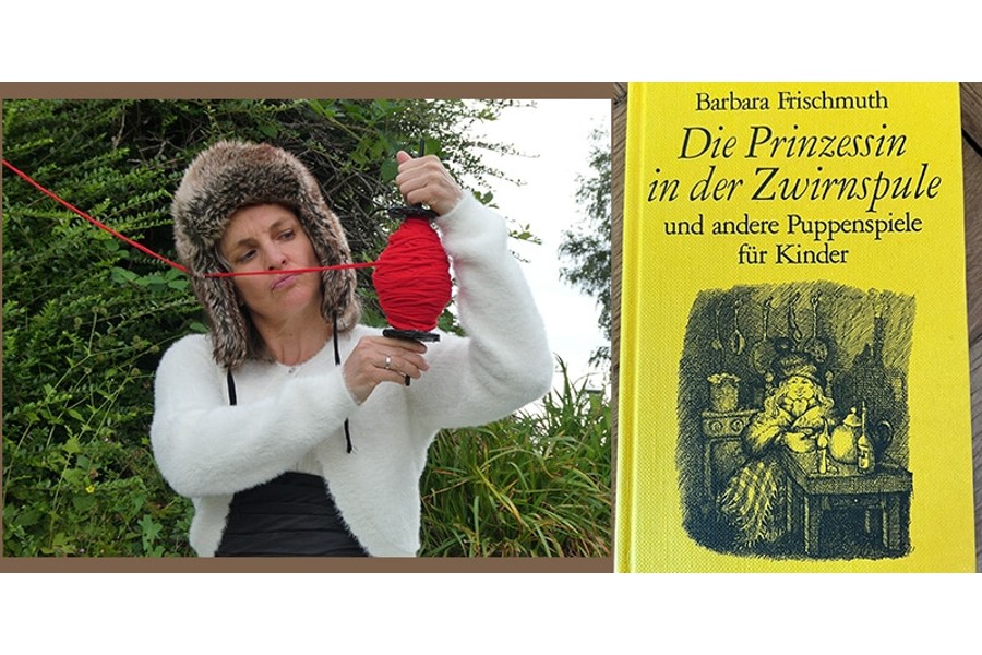 Foto: Die Prinzessin in der Zwirnspule © Die Psychohyäne; Cover © Heinrich Ellermann Sujet der Veranstaltung